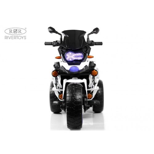 Детский электромотоцикл RiverToys М111БХ белый фото 17