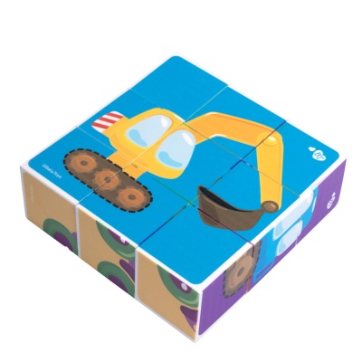 Кубики На стройке 9 штук Baby Toys Десятое королевство 03533