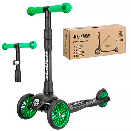 Самокат трехколесный складной Slider Sport1LG фото 5