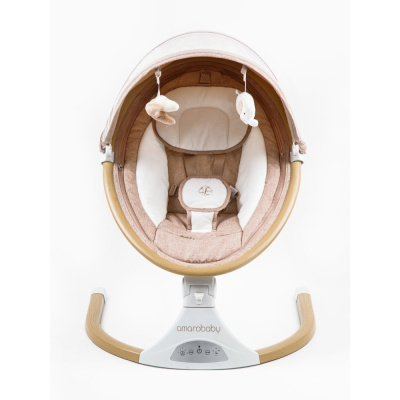 Детские электронные качели Amarobaby Ergo Swing бежевый
