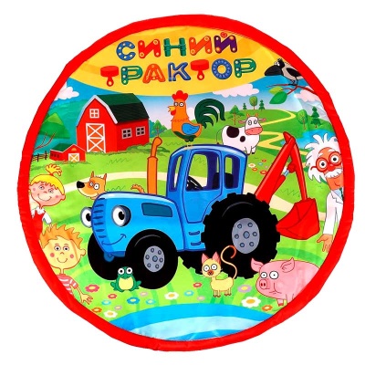 Детский развивающий коврик Синий Трактор Умка K52770STR