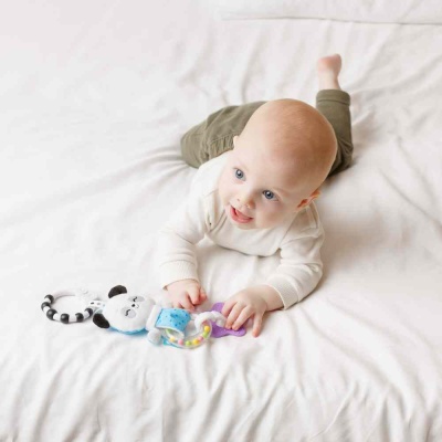 Подвесная игрушка погремушка Пандочка Гучи Мякиши 697