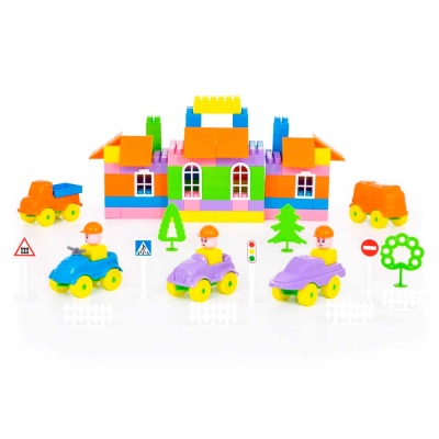 Конструктор Строитель 287 деталей Полесье 52551 1