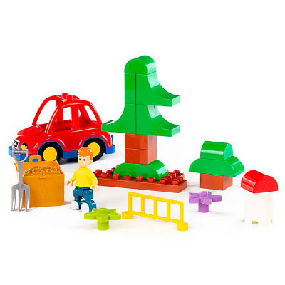 Конструктор Макси Простоквашино Дядя Федор нашел клад 24 детали Полесье 23388 4