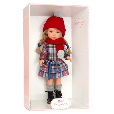 Кукла Сarlota Elegance 36 см в клетчатом платье Arias Т22097