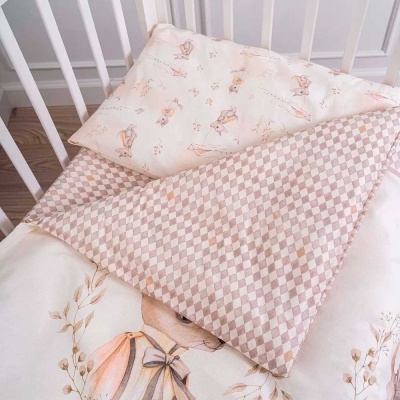 Комплект постельный Винтаж пододеяльник простыня наволочка Lappetti 3120/4 бежевый 2