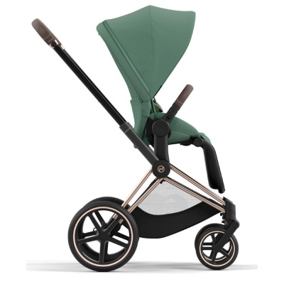 Коляска 2 в 1 Cybex Priam IV Rosegold Leaf Green