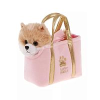 Мягкая игрушка Щенок Шпиц в сумочке 19 см Fluffy Family 682150