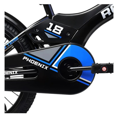 Велосипед двухколёсный 18 Rocket Phoenix 18.PHOENIX.BK/BL.26 чёрно-синий 05