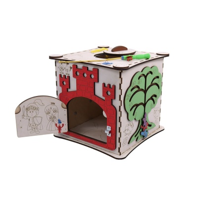 Куб бизибoрд без электрики MyLandToys Зимняя рыбалка Куб-2-2