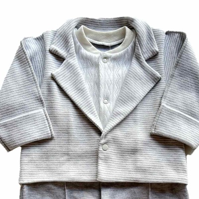 Комбинезон Полоска с имитацией пиджака Clariss 932 серый 2