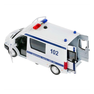Машинка Mercedes-Benz Sprinter Полиция Технопарк SPRINTERVAN-14SLPOL-WH