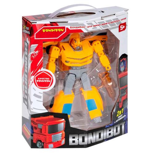 Трансформер Bondibot Робот Автомобиль желтое такси Bondibon ВВ5600 фото 4