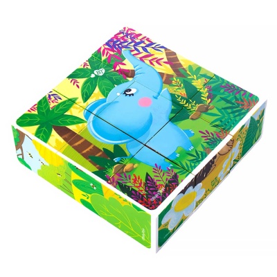 Кубики Зверята 9 штук Baby Toys Десятое королевство 05494 3