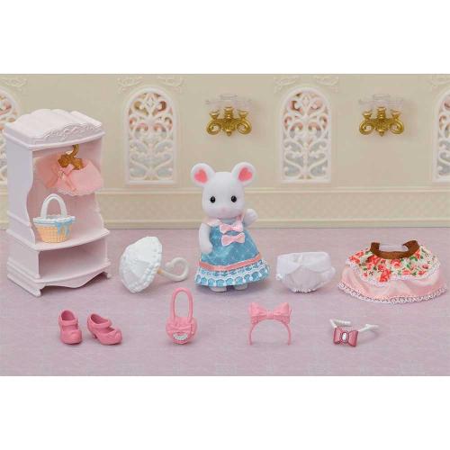 Игровой набор Sylvanian Families Зефирная мышка модница и ее гардероб Epoch 5540 фото 2