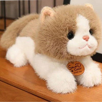 Мягкая игрушка кот лежащий с медальоном асс 25 см ЛЮКС TT2174-25 3