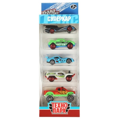 Набор металлических машинок Road Racing Суперкар Технопарк RR-SET-047-R 04