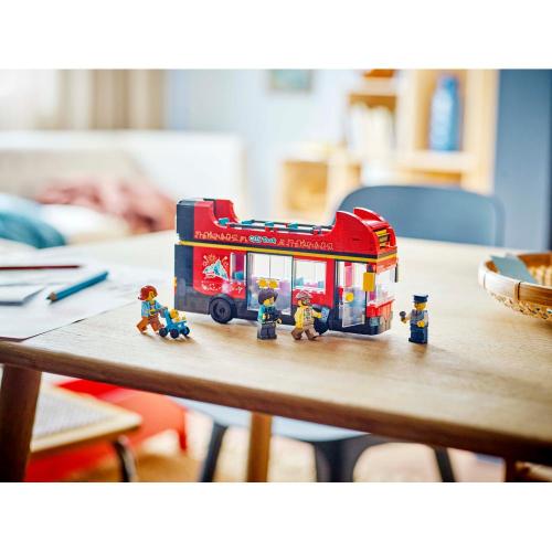 Конструктор Lego City 60407 Красный двухэтажный экскурсионный автобус фото 9