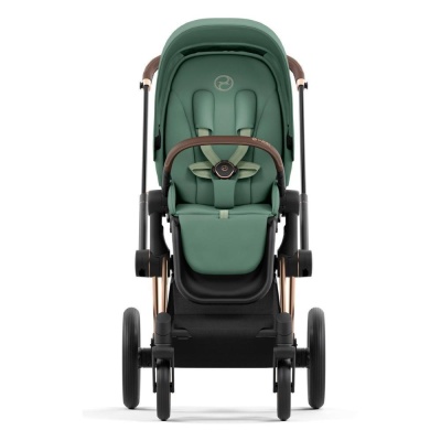 Коляска 2 в 1 Cybex Priam IV Rosegold Leaf Green