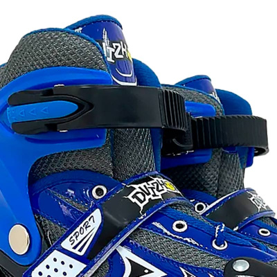 Ролики раздвижные размер 38-41 со светом Dvizhok 141V-670-6 черно синие 4