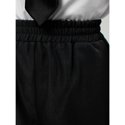 Брюки палаццо школьные для девочки Синяя Мода W502B-G39 черные 5