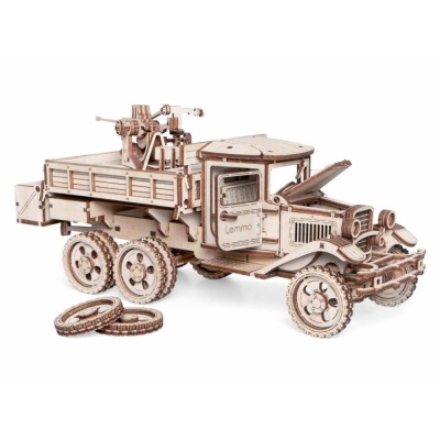 Деревянный 3D конструктор Lemmo 0195 Грузовик ЗПК-1 03