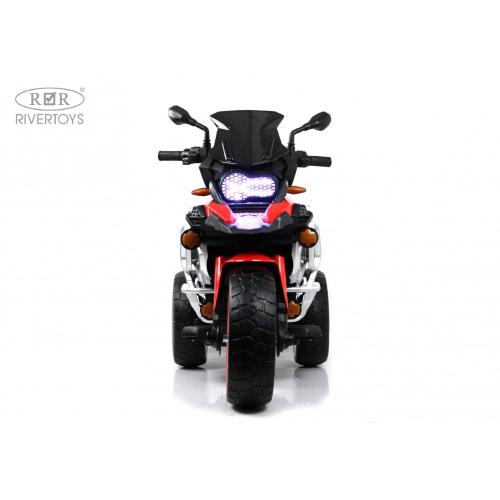 Детский электромотоцикл RiverToys М111БХ красный фото 2