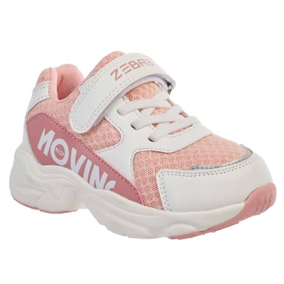 Кроссовки для девочек Зебра 17167-9 розовые