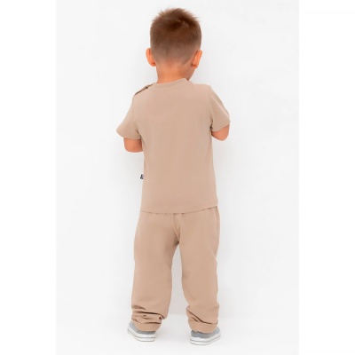 Брюки для мальчика Crockid КР 400722 темно бежевые к568 4