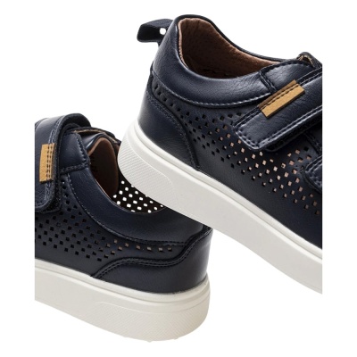 Полуботинки школьные Baden KAH009-061 тёмно-синий 05