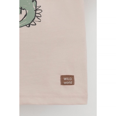 Футболка для мальчика Crockid 302723 бежевый к552 3