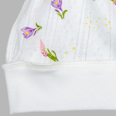 Шапочка-узелок Крокусы Чуди Кидс 400325Б-35 белый 02