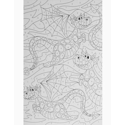 Картины для раскрашивания по номерам Для детей 10 листов Проф-Пресс 2