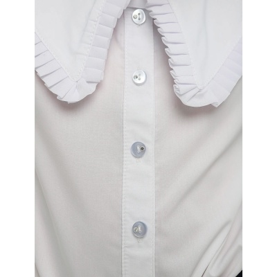 Блузка школьная для девочки Синяя Мода W1503B-G39 белая 5