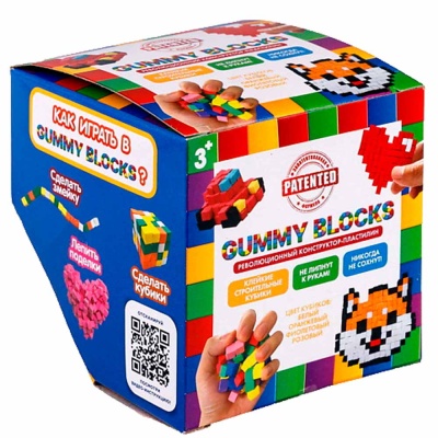 Конструктор-пластилин Gummy Blocks 1toy Т23936 2