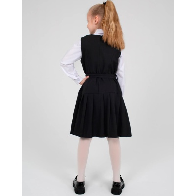 Сарафан школьный Синяя Мода W9802B-G39 черный 3