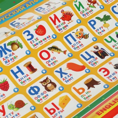 Обучающий двусторонний плакат 4 в 1 Умка HX0251-R61 02