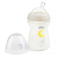 Бутылочка стеклянная 250 мл Natural Feeling Chicco 8058664153466