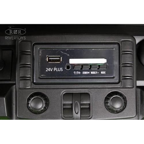 Детский электромобиль Jeep RiverToys A222AA серый фото 18