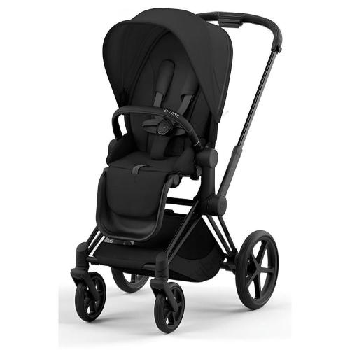 Коляска 2 в 1 Cybex Priam IV Matt Black Sepia Black фото 15