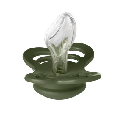 Соска-пустышка силиконовая 6+ месяцев BIBS Couture Silicone Hunter Green 1510218 2