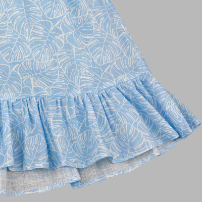 Платье Листики Чуди Кидс 670625Ц2-1 голубой 03