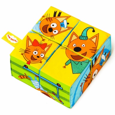 Мягкие кубики Три Кота Собери картинку Мякиши 768