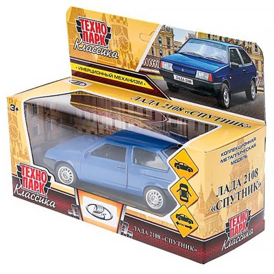 Машина металлическая инерционная Lada 2108 Спутник 12 см Технопарк 2108-12-BU 4