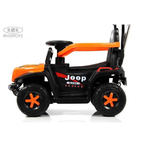 Детский электромобиль RiverToys G003GG оранжевый фото 4