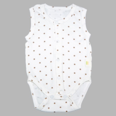 Боди-майка Звёзды Чуди Кидс 431125К-62 молочный