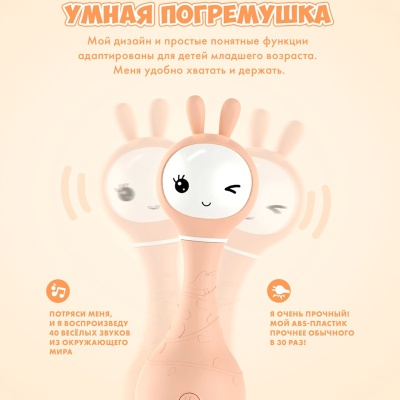 Музыкальная игрушка Умный зайка R1 Alilo 60347