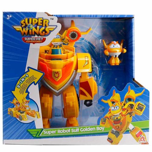 Машина трансформер с фигуркой Голден Боя Super Wings EU770352 фото 4