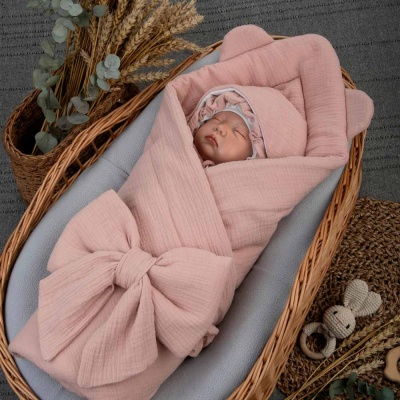 Комплект на выписку 4 предмета Муслин лето KiDi 4.219(Мс)-222/62 пудра 3 Комплект на выписку 4 предмета Муслин лето KiDi 4.219(Мс)-222/62 пудра 3