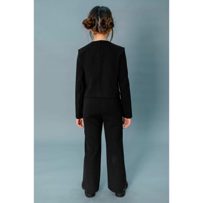 Жакет школьный для девочки Deloras X64157A черный 4